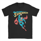 T-Shirt Superman - Flying Vintage Noir