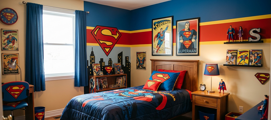Deco chambre Superman : guide complet pour amenager une chambre theme Superman tous ages