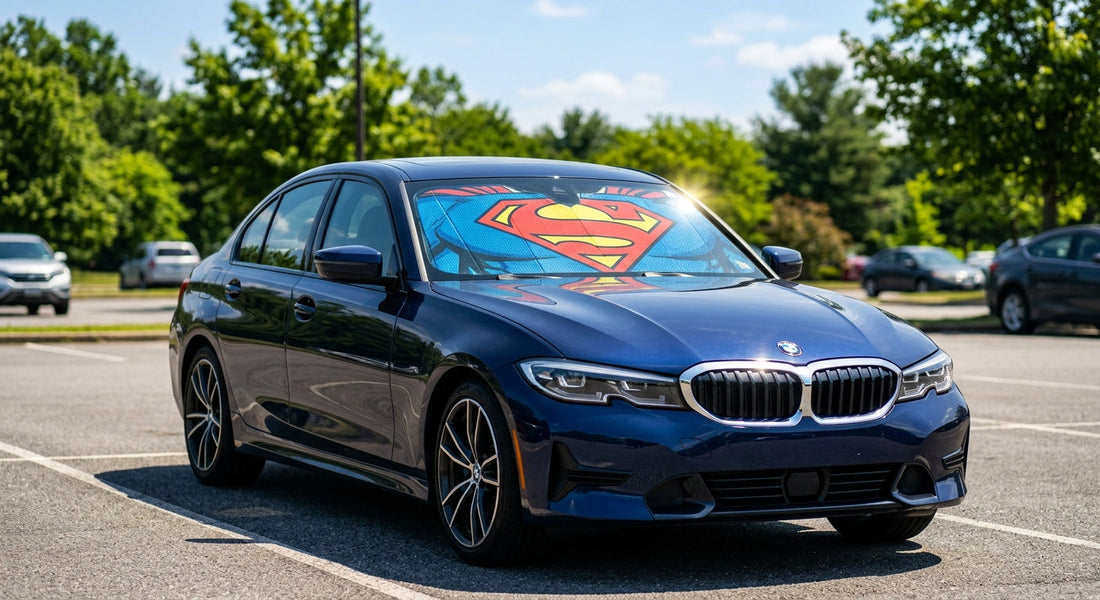 Pare-soleil Superman : guide d'achat complet pour protéger sa voiture avec le blason