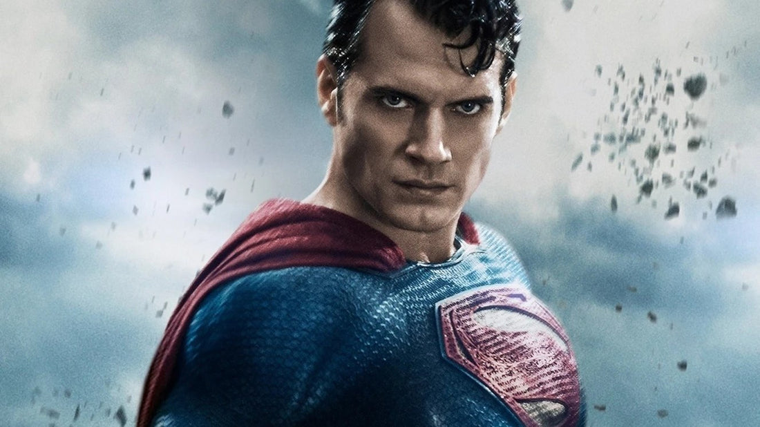 Henry Cavill as Superman in the Man of Steel costume