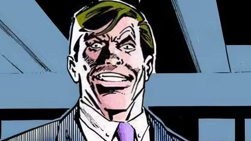 Morgan Edge, le magnat des médias de Metropolis, dans un dessin DC Comics