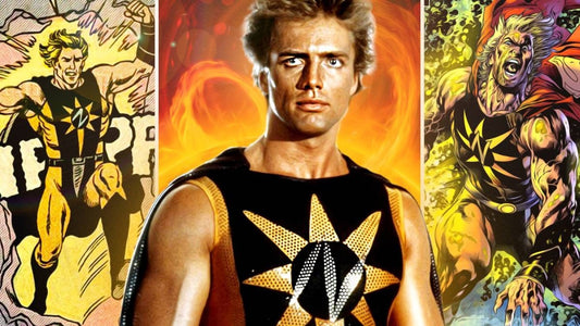 Mark Pillow en Nuclear Man, costume noir à étoile solaire, dans Superman IV (1987)