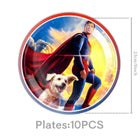 Assiettes Anniversaire Superman – Lot de 10 Assiettes