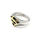 Bague Superman – Emblème Iconique en Alliage Métal Doré