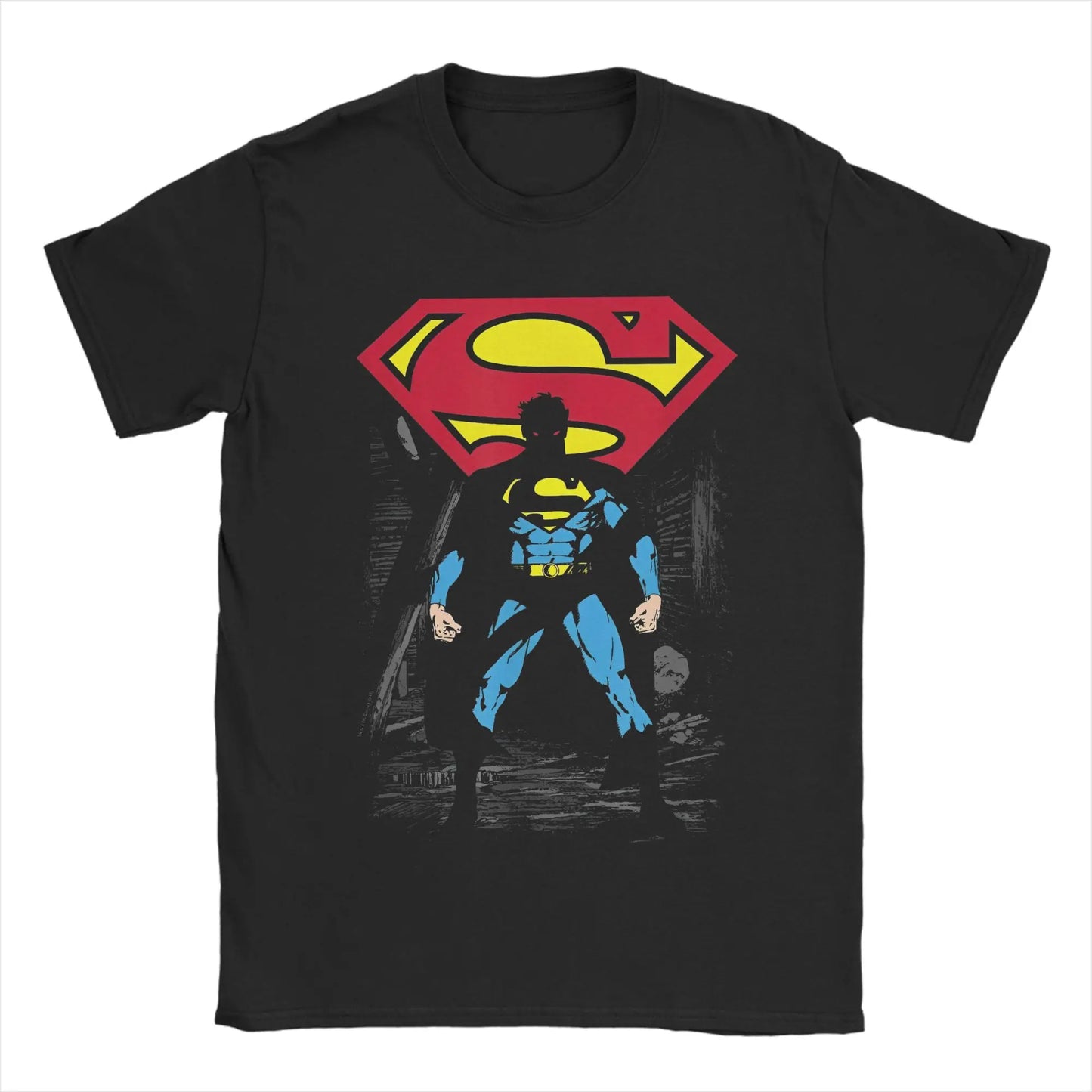 12 / 6XL T-Shirt Superman - Full Body Comics Noir