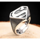 Bague Superman – Design Argent & Noir DC Comics