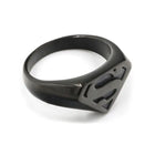 Bague Superman – Logo Noire Iconique