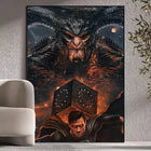 Poster Superman – Affrontement Épique Dark Fantasy