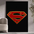 Poster Superman – Logo Classique fond noir
