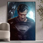 Poster Superman – Regard Sombre & Puissance Intérieure