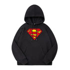Pull à capuche Superman – Noir Logo Rouge & Jaune