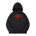 Pull à capuche Superman – Noir Logo Rouge