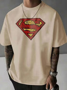 T-shirt Superman – Vintage Oversize Logo Rétro