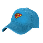 Casquette Superman Bleu Clair – Logo Iconique Rouge et Jaune