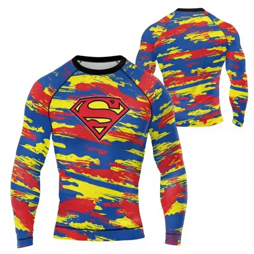 Camo Métropolis / XS Rashguard Compression Superman – Camo Métropolis