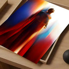 Poster Superman 2025 – Cape Rouge Lumière Épique
