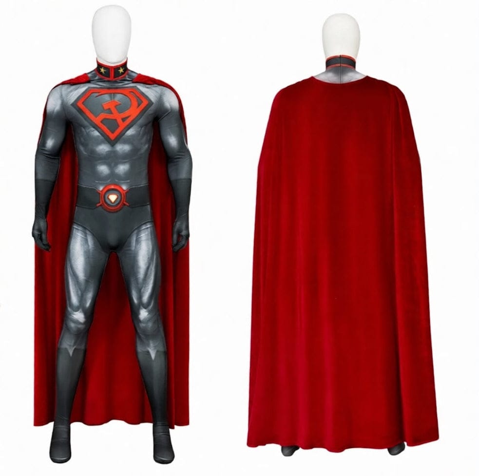 Costume Superman Red Son – Combinaison Cosplay Super-Héros Adulte