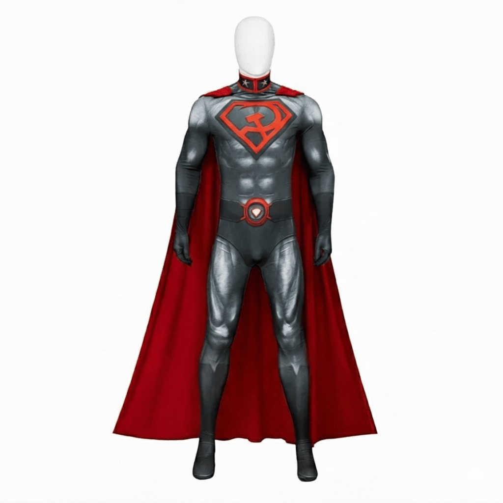 Costume Superman Red Son – Combinaison Cosplay Super-Héros Adulte
