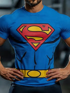 T-shirt Compression Superman – Effet Costume