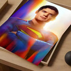 Poster Superman 2025 – Aura Chromatique