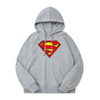 Pull à capuche Superman – Gris Logo Classique