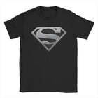T-Shirt Superman - Logo Métal Argenté