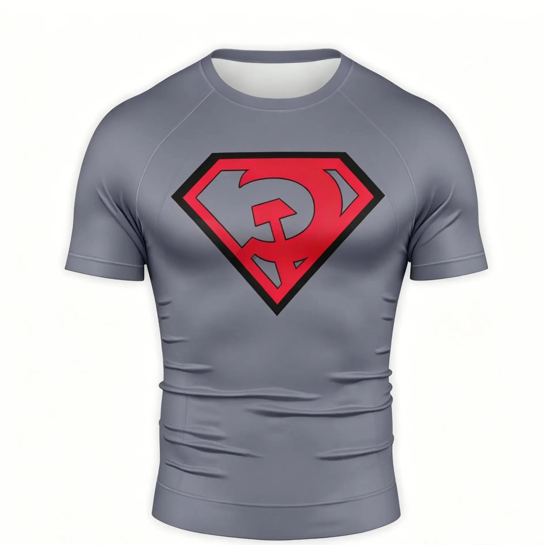 Logo Red Son / 100 T-shirt Superman Compression - Logo Red Son