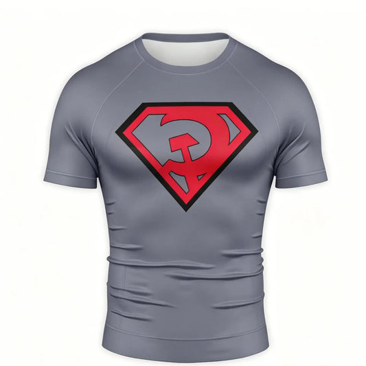 Logo Red Son / 100 T-shirt Superman Compression - Logo Red Son