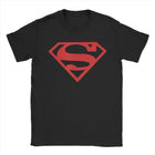T-Shirt Superman - Logo Rouge Intense Noir