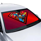 Pare-soleil Superman – Design Comics Rouge Anti-UV pour Pare-Brise