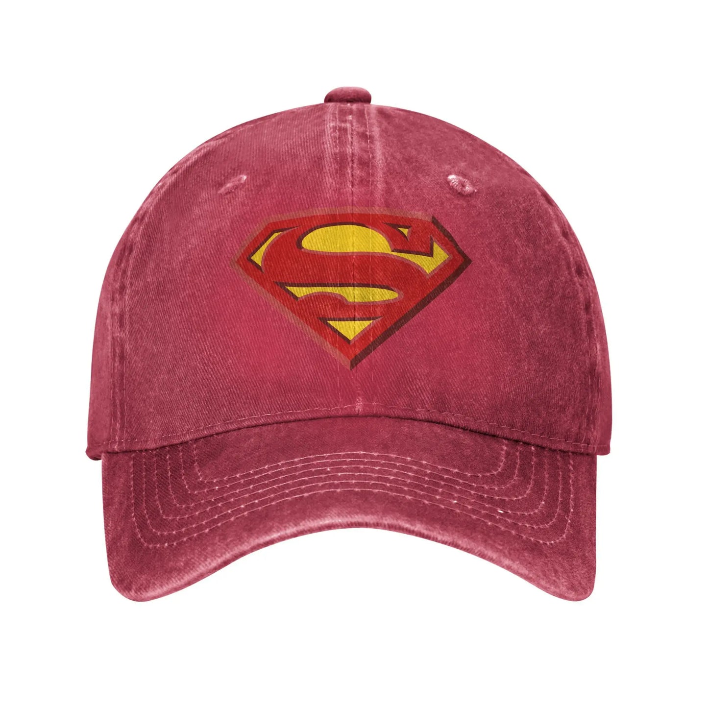 Rouge / Unique Casquette Superman Classique – Style Vintage