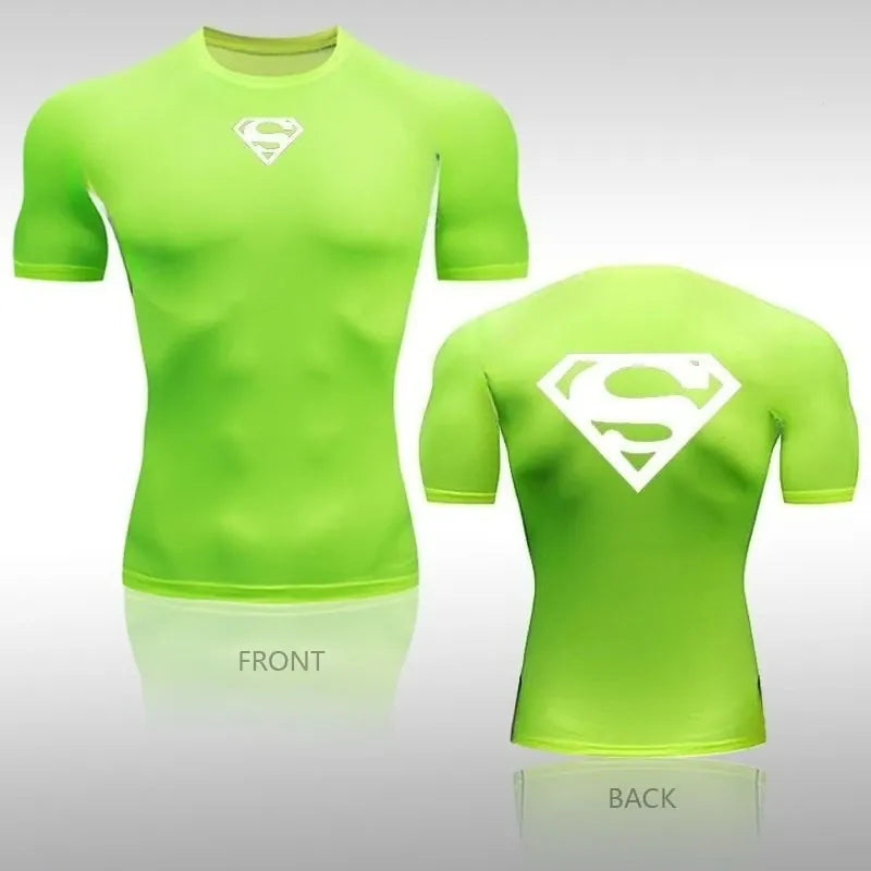 S / TXO72739 T-shirt Superman Compression - Unique Logo Simple Kent