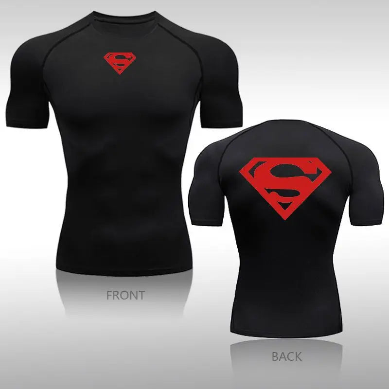 S / TXO72746 T-shirt Superman Compression - Unique Logo Simple Kent