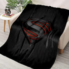 Plaid Superman – Logo Shadow Noir & Rouge