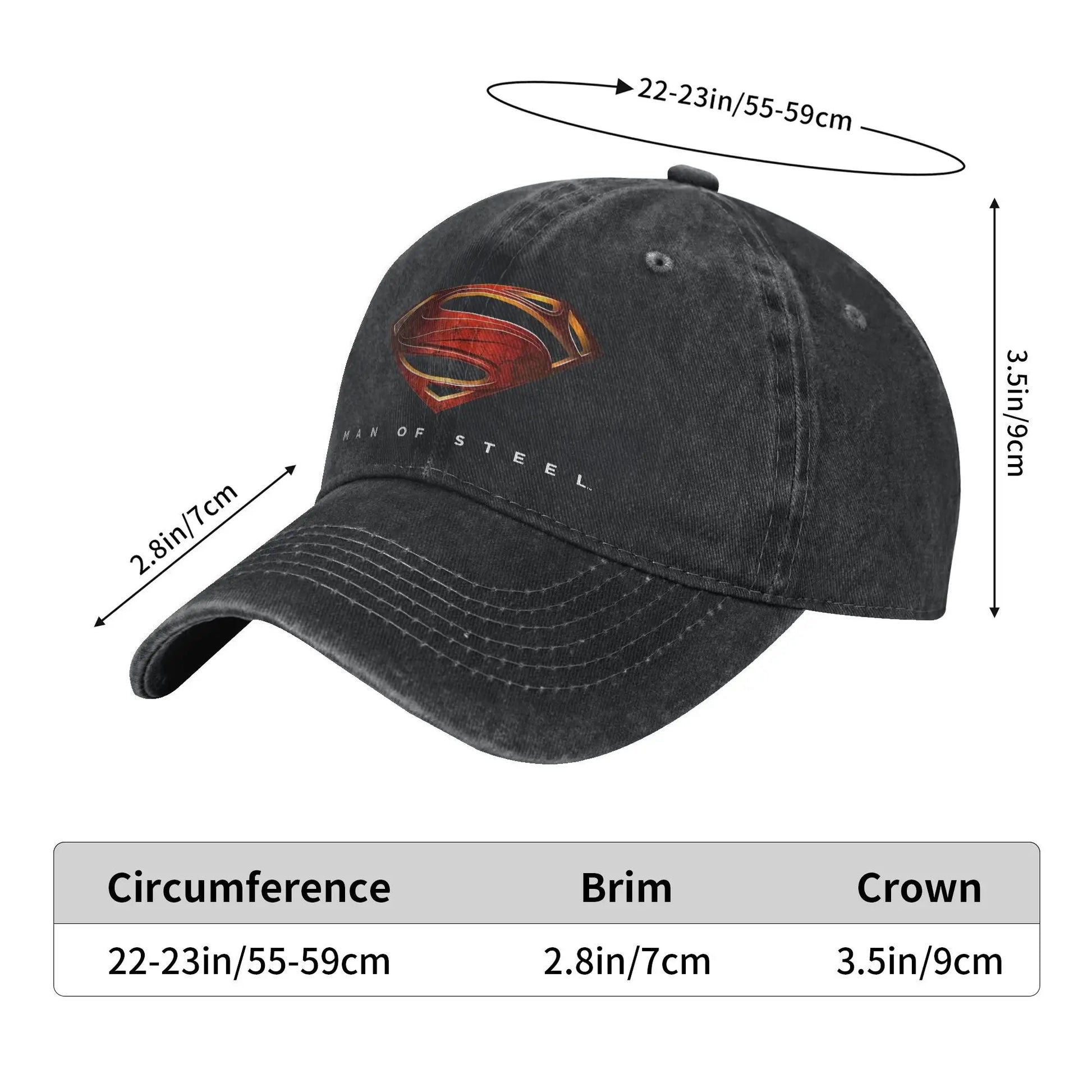 Superman vol / Unique Casquette Superman Vintage Noire – Superman en Vol