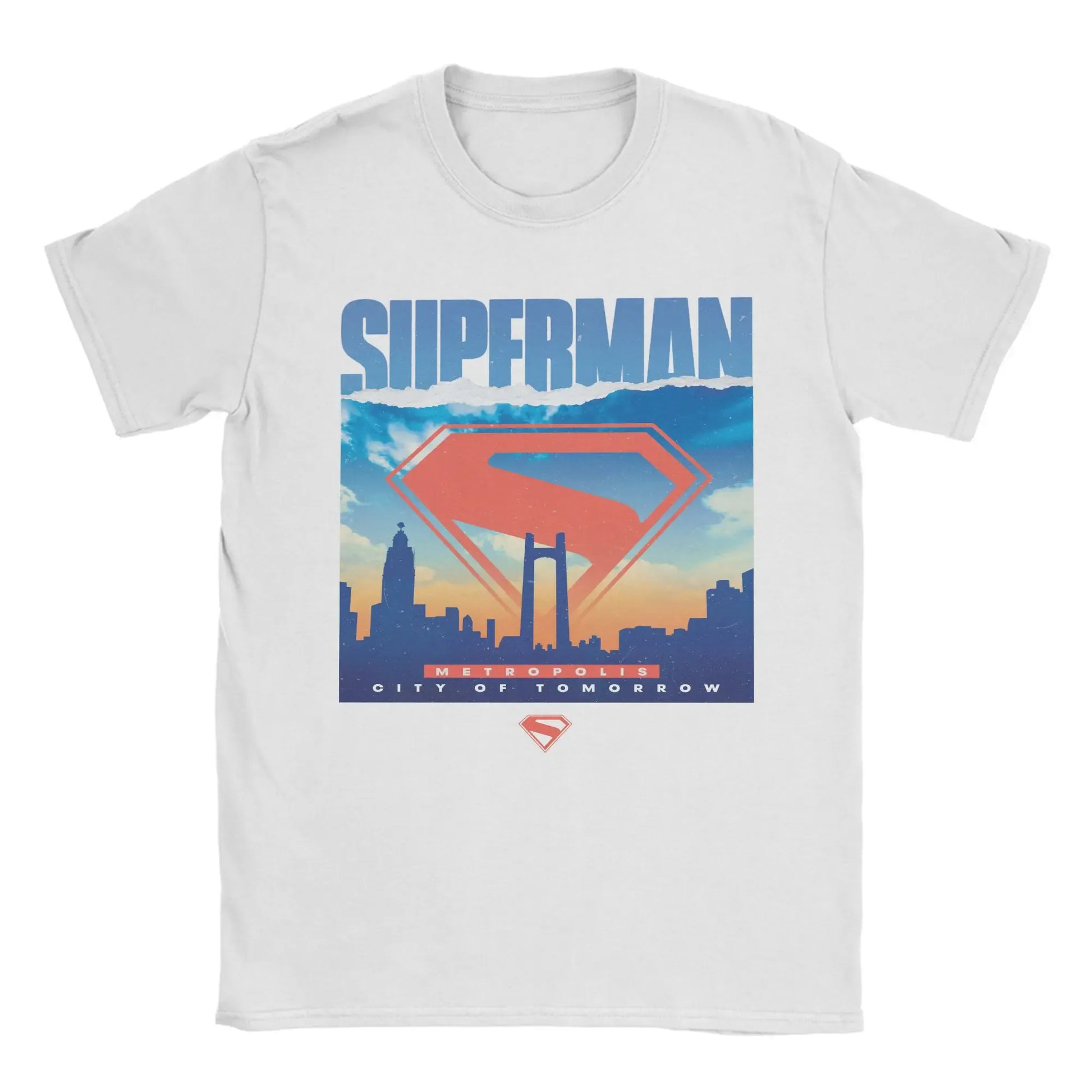 T-Shirt Superman - Flying Vintage Noir