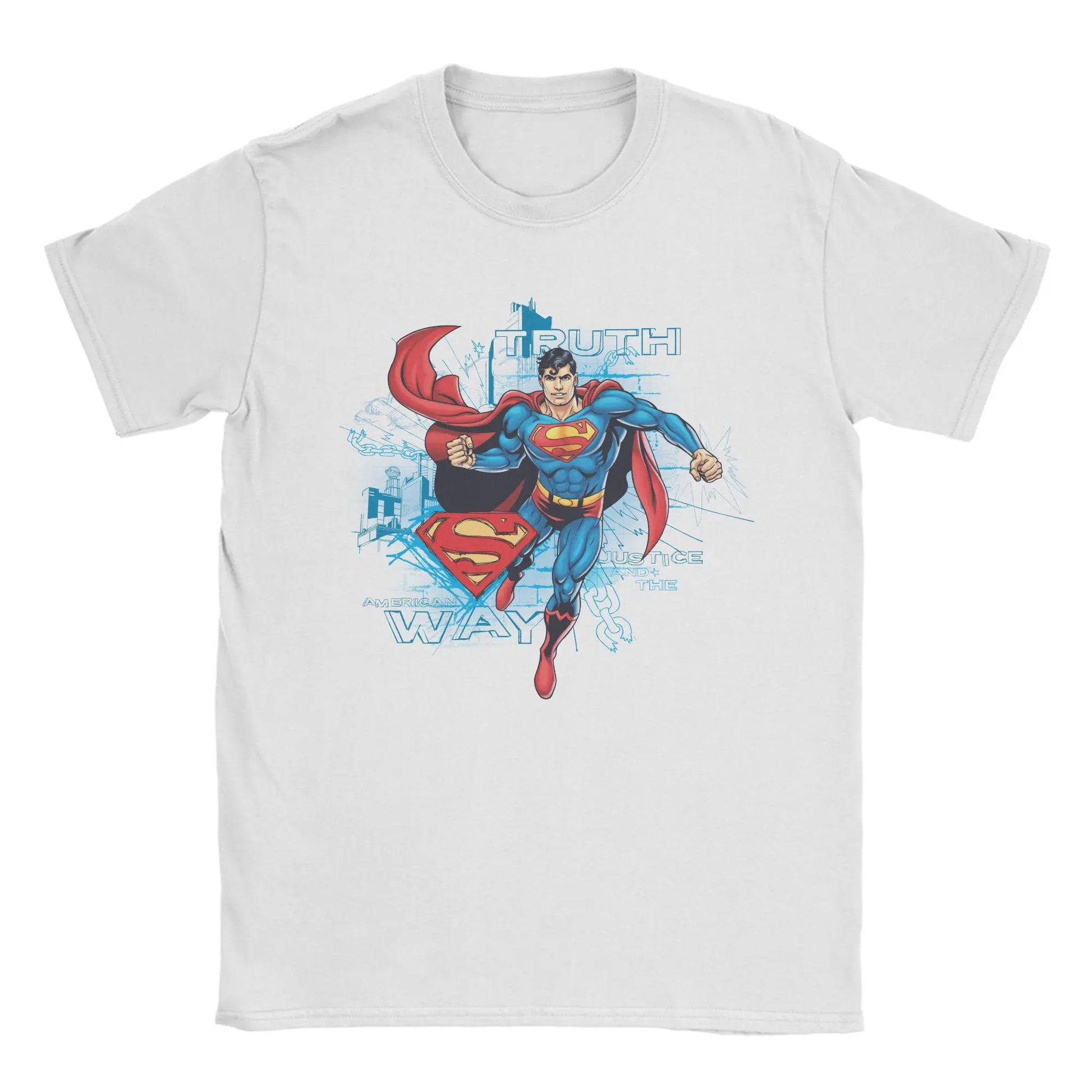T-Shirt Superman - Flying Vintage Noir
