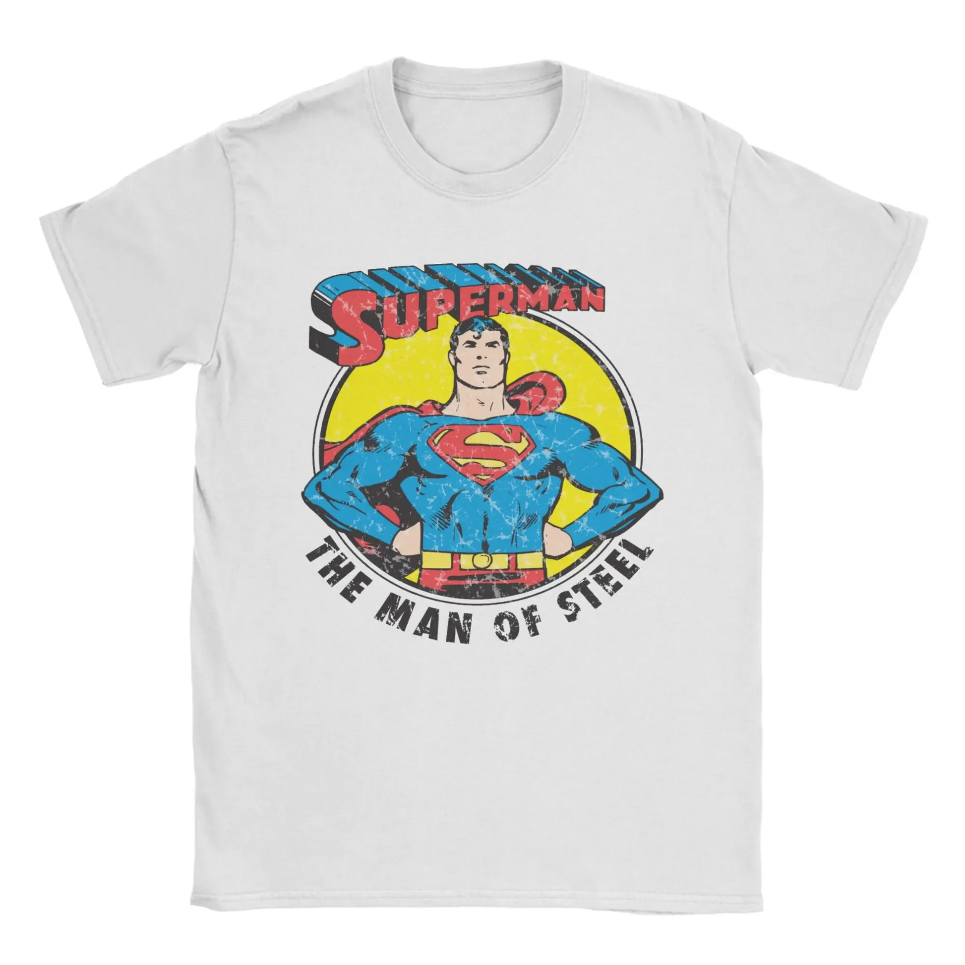 T-Shirt Superman - Flying Vintage Noir