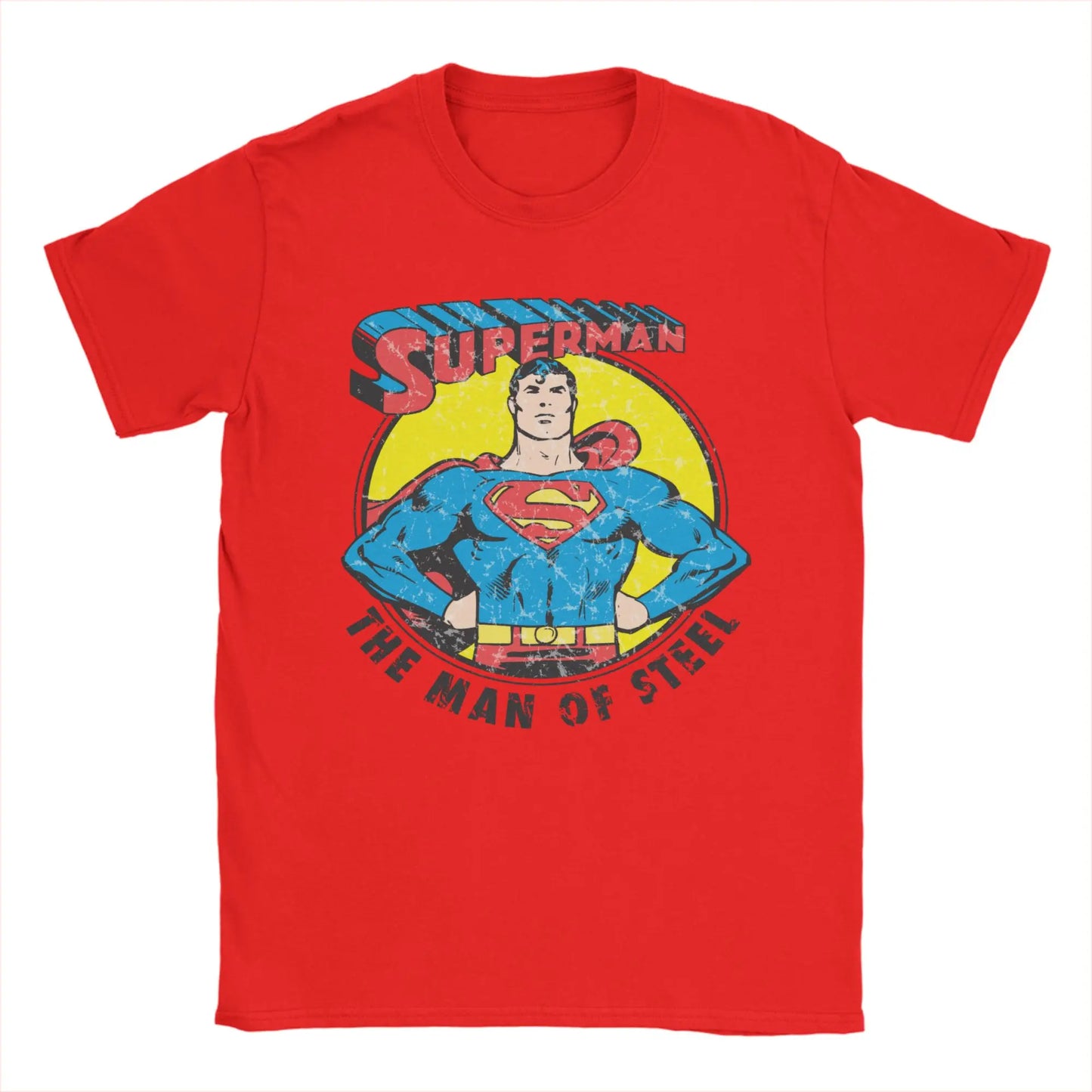 T-Shirt Superman - Flying Vintage Noir
