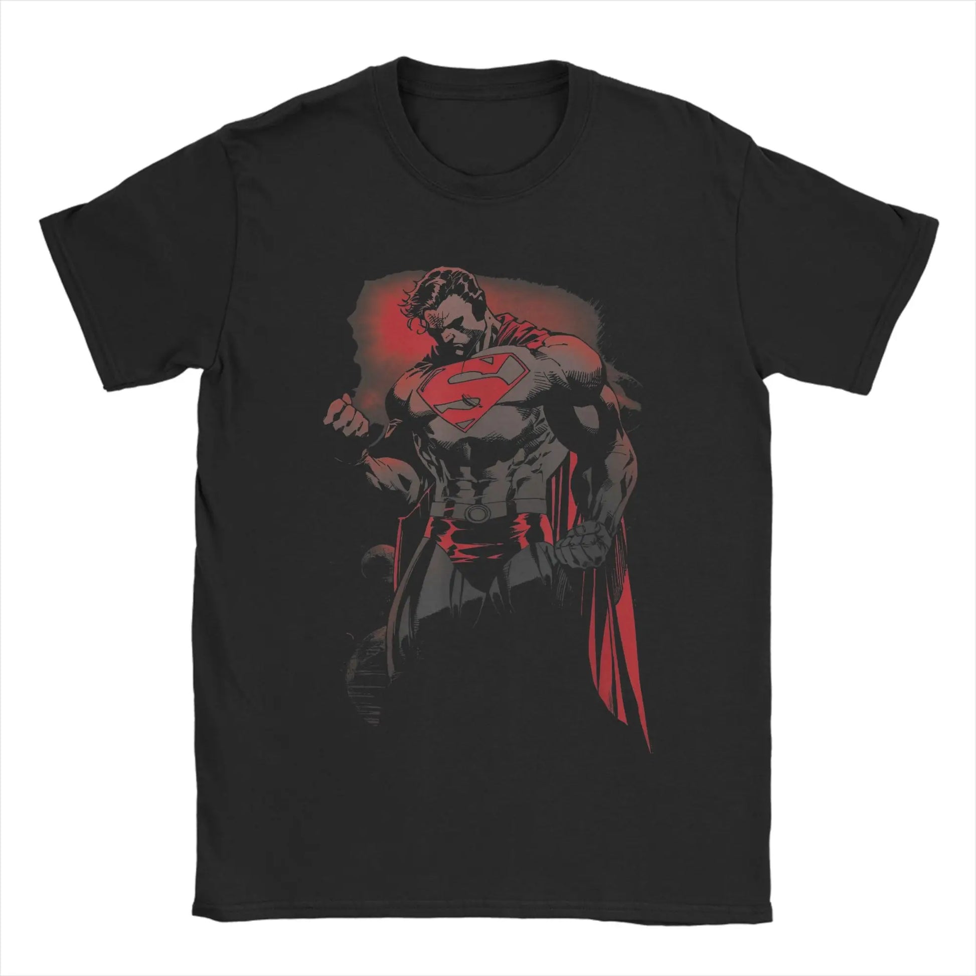 T-Shirt Superman - Flying Vintage Noir