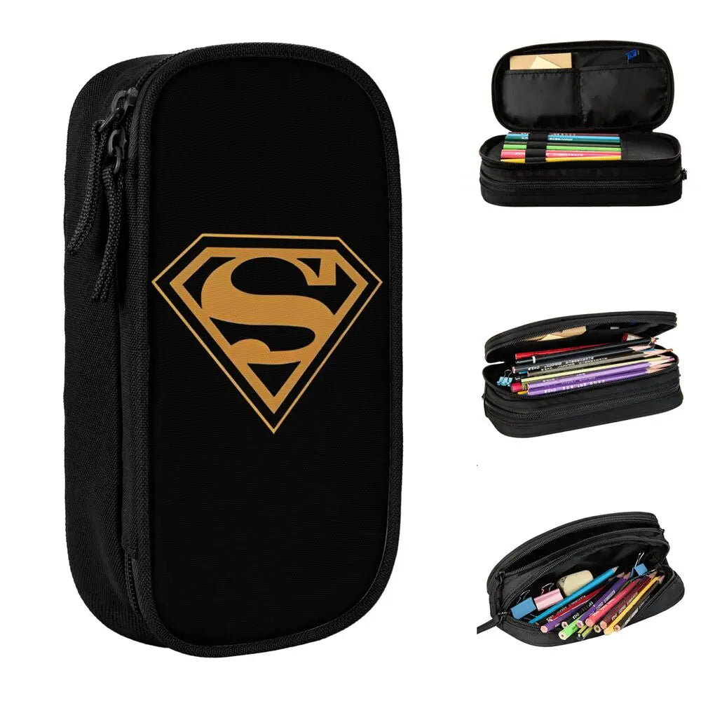 Unique Trousse Superman – Logo Doré Premium