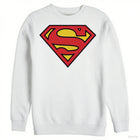 Pull Superman – Blanc Logo Classique sans capuche