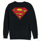 Pull Superman – Noir Logo Iconique sans capuche