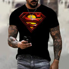 T-Shirt Superman – Logo Métal Rouge & Or