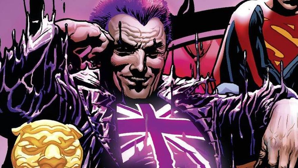 Manchester Black, veste à l'Union Jack, dans les comics