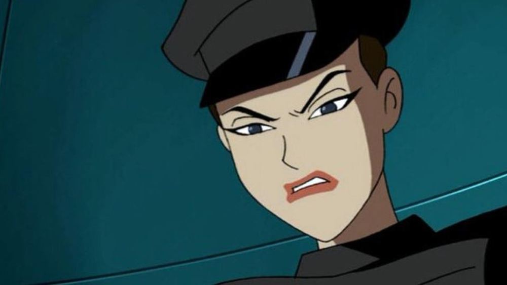 Mercy Graves en casquette, dans la série animée